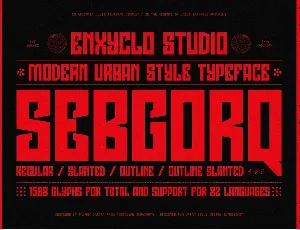 NCL Sebgorq font