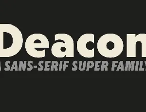 Deacon Family font