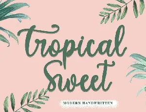 Tropical Sweet font