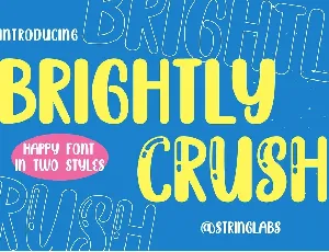 Brightly Crush font