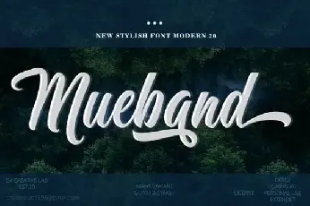 Mueband Calligraphy font