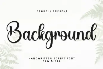 Background Script font