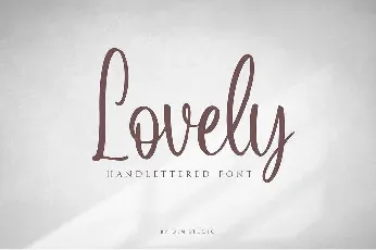 Lovely Script font