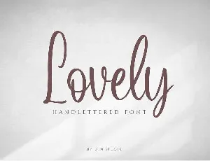 Lovely Script font