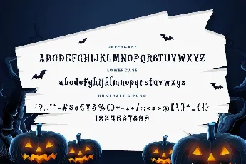 Frighted font