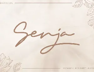 Senja Free Trial font