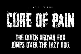 CURE OF PAIN font