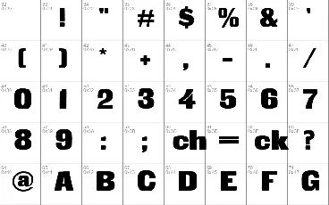 Fette Steinschrift font