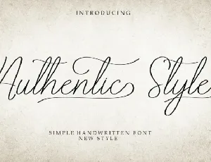 Authentic Style font