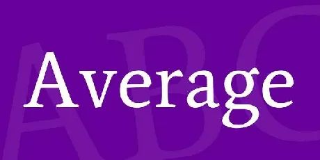 Average font