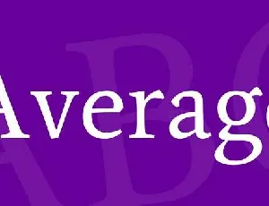 Average font