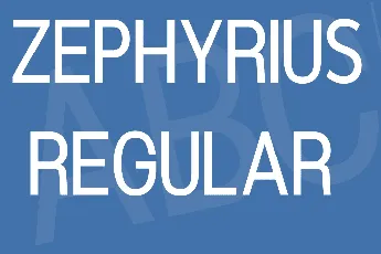 Zephyrius font