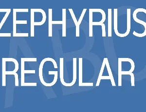 Zephyrius font