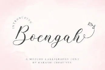 Boengah_DEMO font