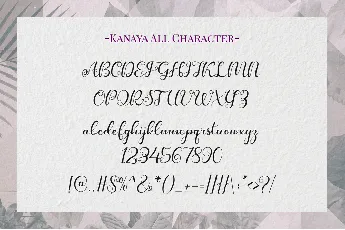 Kanaya font