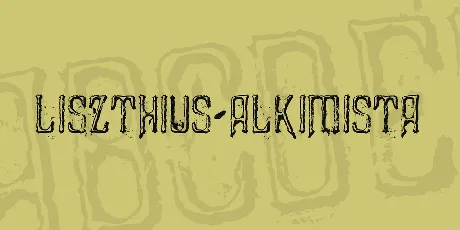 Liszthius-Alkimista font