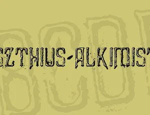 Liszthius-Alkimista font