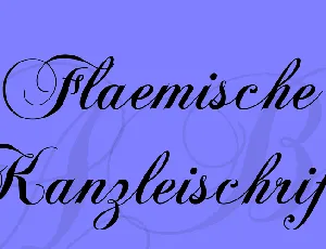 Flaemische Kanzleischrift font