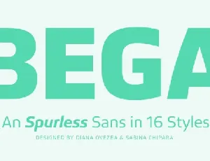 Bega Family font