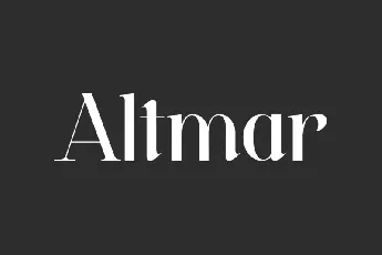 Altmar font