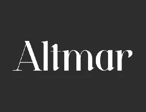 Altmar font