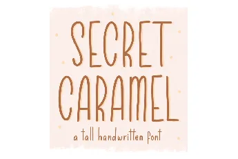 Secret Caramel font