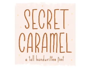 Secret Caramel font