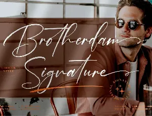 Brotherdam Signature font