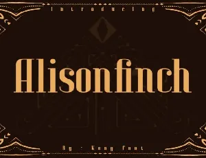 Alison Finch Display font