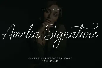 Amelia Signature font