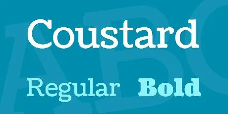 Coustard font