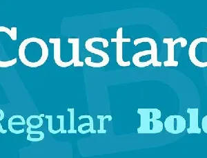 Coustard font