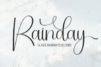 Rainday Script Typeface font