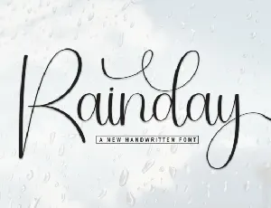 Rainday Script Typeface font