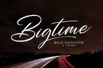 Bigtime Script font