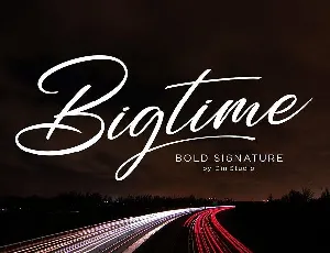 Bigtime Script font