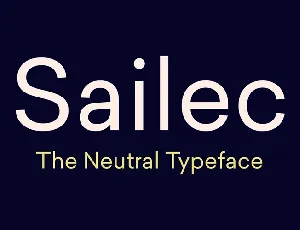 Sailec Family font