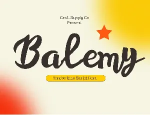 Balemy Demo font