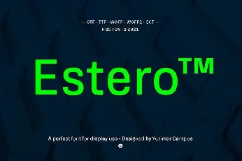 RNS Estero font