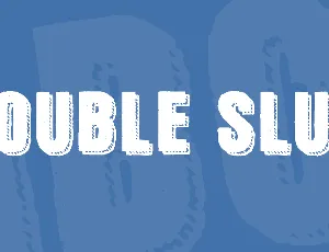 Double Slug font