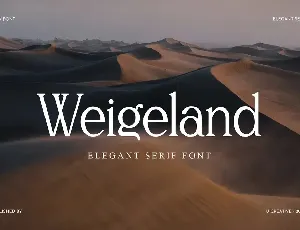 Weigeland font