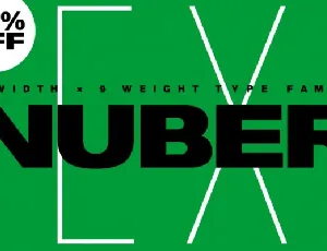 Nuber Next Family font