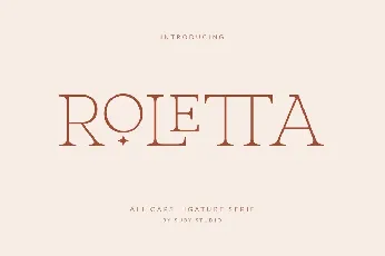 Roletta font