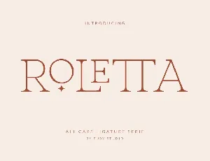 Roletta font