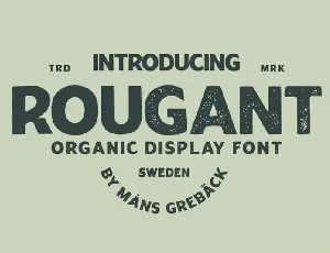 Rougant Display font