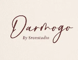Darmogo Script font