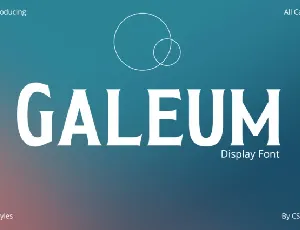 Galeum font