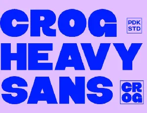 Crog Typeface font