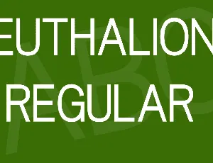 Euthalion font