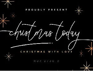 Christmas Today font